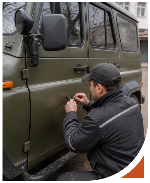 Профессиональное вскрытие автомобиля УАЗ без повреждений в Дивногорске